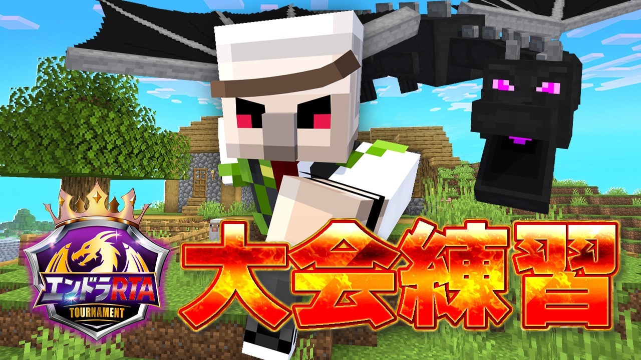 【マイクラ】リセット禁止！連続エンドラ討伐！明日のトーナメントに向けて #エンドラRTAトーナメント