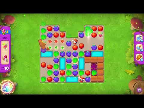 Gardenscapes 1231 Super Hard Level - 16 moves - NO BooSTERS