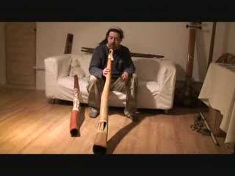 Paul playing a Yidaki in F - Aboriginal Arts, London, UK