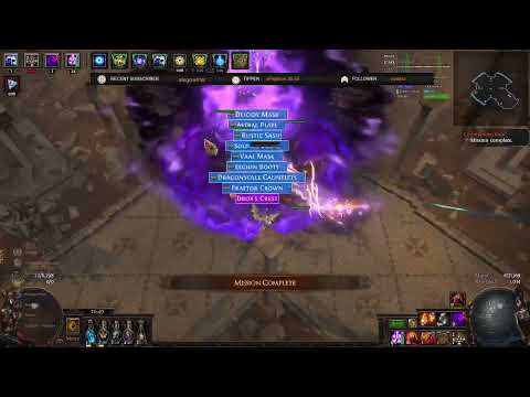 PoE 3.20 ONE SHOT Drox !! Hexblast mines