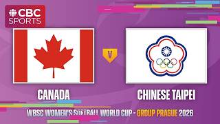 2026 WBSC Women's Softball World Cup: Canada (A2) vs. Chinese Taipei (A1) - Final | #CBCSports