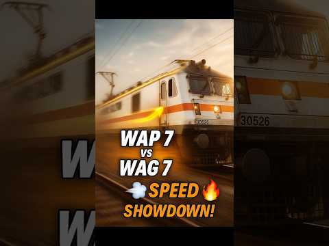 WAP 7 Overtakes WAG 7 Like a Boss! 😲 Indian Railways Power
