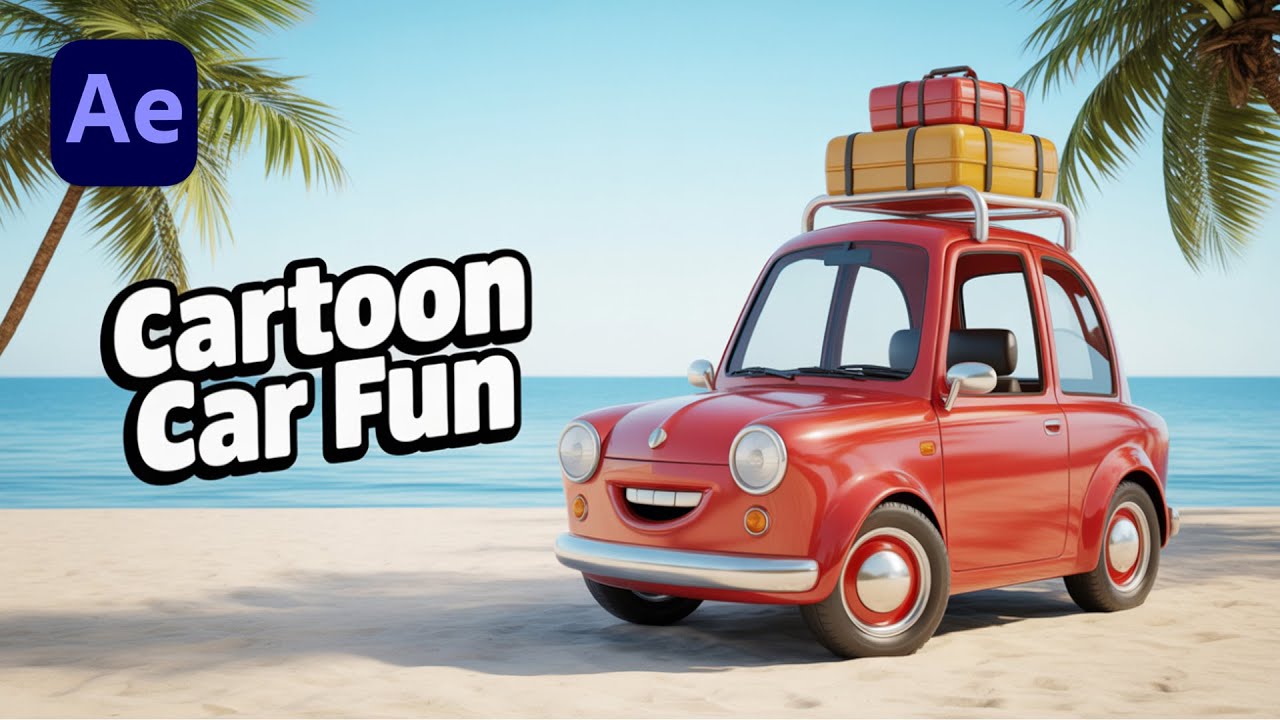 2D Car Animation in After Effects Tutorials