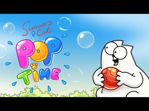 Simon's Cat Pop Time Bubble Shooter gameplay 01 from level 1 to level 5