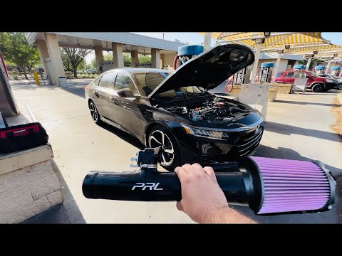 INSTALLING A PRL INTAKE WITH A K&N FILTER 2022 HONDA ACCORD SPORT 1.5T