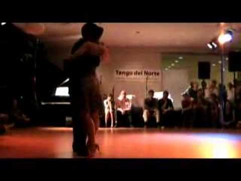  Linus Aabye Jensen  and  Raquel Marques  are  dancing  to  the  tango  "  No Esta  "  by  Carlos di Sarli