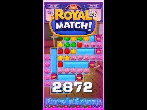 Royal Match Level 2872 - No Boosters Gameplay