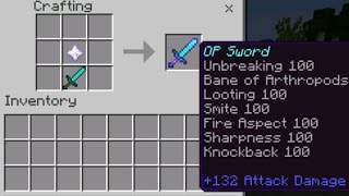 OP ENCHANTMENTS in Minecraft Pocket Edition (Overpowered Enchanted Tools)