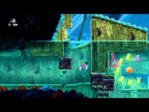 Rayman Legends Back To Origins Sea Of Serendipity Freaking Flipper All Teensies Walkthrough