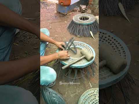 How street sweeper brushes are made.