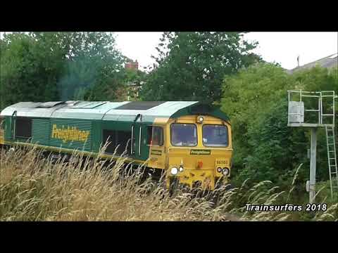 Freightliner Class 66 No. 66565 on 4H67 Crewe BH - Guide Bridge Yard on 01.08.18 - HD