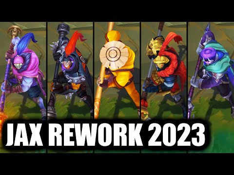 All Jax Skins Spotlight ASU Rework 2023 (League of Legends)