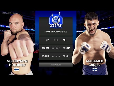 Volodymyr Holubiev vs Magamed Gadiev koko ottelu | ICE CAGE 5