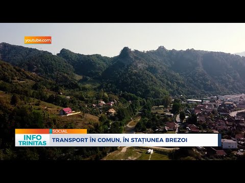 Transport în comun, în stațiunea Brezoi