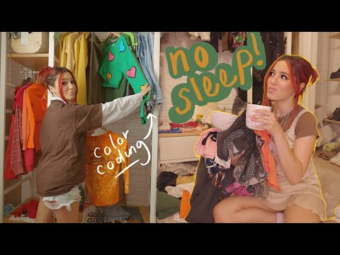 PULLING AN ALL-NIGHTER ~cleaning out my closet~