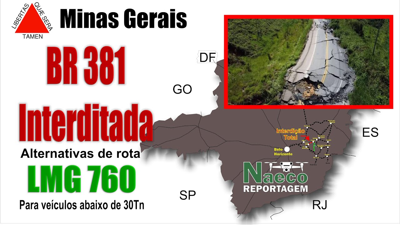 Deslizamento Interdita a BR 381