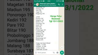 Download lagu Harga Telur Nasional Tgl 13/1/2022 mp3