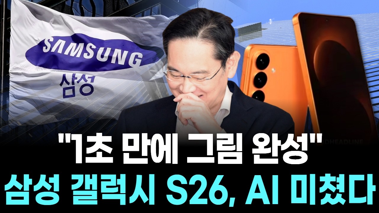 "1초 만에 그림 완성"…삼성 갤럭시 S26, AI 미쳤다