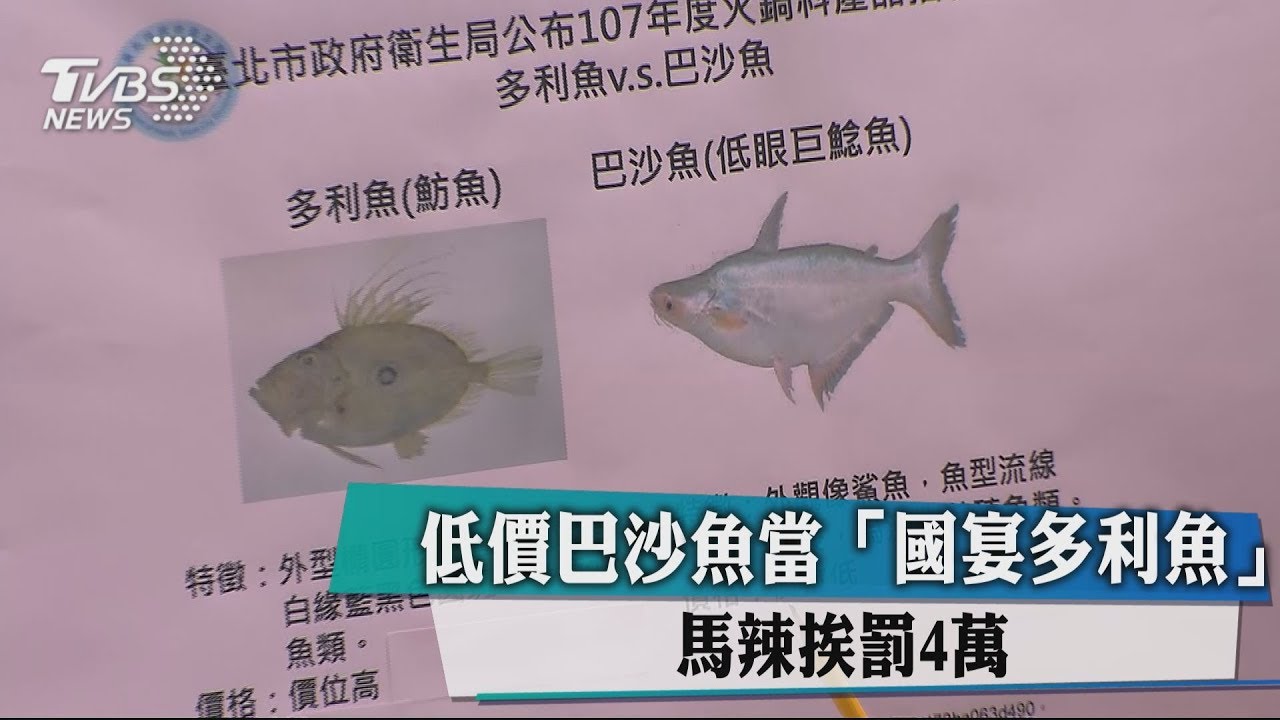 低價巴沙魚當「國宴多利魚」 馬辣挨罰4萬