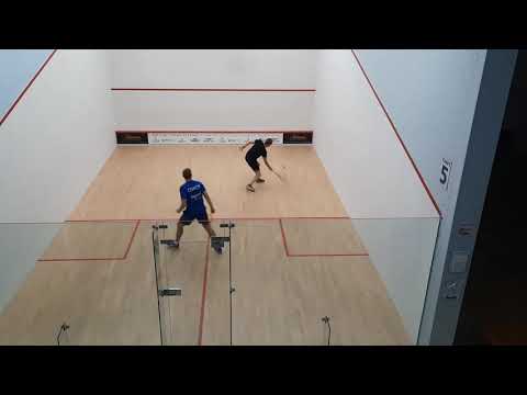 19 Back player plays any short shot, front player can only hit cross-court drives to the back