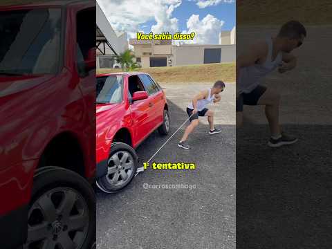 Da pra ligar um carro manual com uma corda!