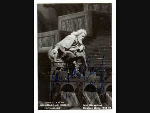 Baritono - GIANGIACOMO GUELFI  -  I due Foscari  -  "Questa dunque è l'iniqua mercede"