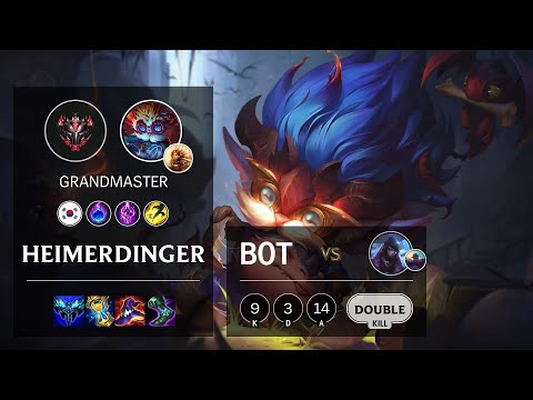 Heimerdinger Bot vs Aphelios - KR Grandmaster Patch 11.17