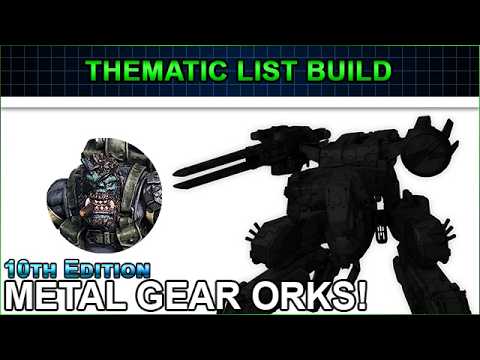 Ork-tober's Stealthy Twist: Metal Gear Orks Tactical List Build | Warhammer 40k