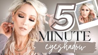 QUICK AND EASY SMOKEY EYE MAKEUP TUTORIAL | CHOCOLATE HOLIDAY GLAM ✨🎄 | TARTE GOLDEN ERA