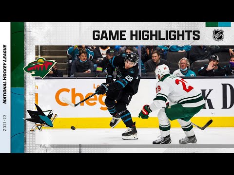 Wild @ Sharks 12/9/21 | NHL Highlights