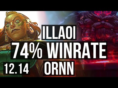 ILLAOI vs ORNN (TOP) | 74% winrate, 4/2/8 | EUW Master | 12.14