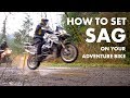 How To ADJUST SAG Works On All Bikes Adventure Motorcycle Suspension Part 3