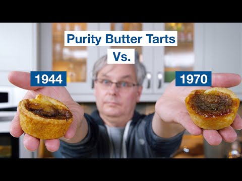 1944 Purity Butter Tarts Vs. 1970 Purity Butter Tart Recipe