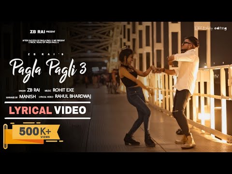 Pagla Pagli 3 Rap Song - ZB |  Official Lyrical Video| Kolkata Hit Rap Song 2021 |New Music Video ZB