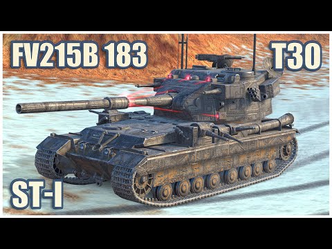 FV215b 183, T30 & ST-I • WoT Blitz Gameplay