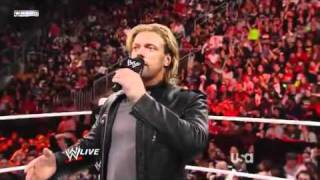 WWE Raw 4/11/2011 Edge announces retirement (HQ)