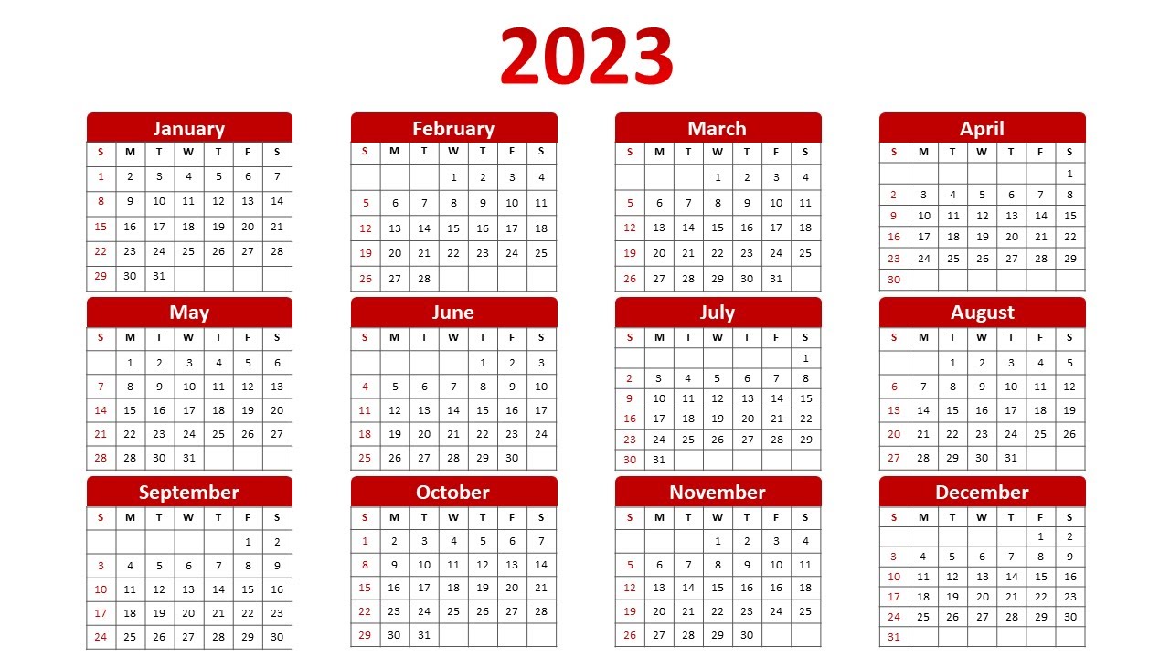 How To Create 2023 Calendar using PowerPoint?