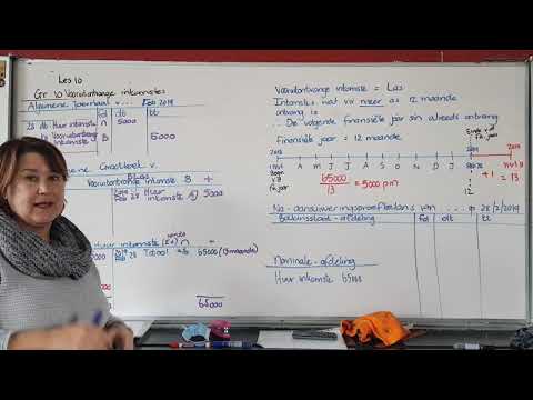 GR 10 LES 10 VOORUITONTVANGE INKOMSTE