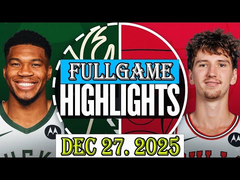 Chicago Bulls vs Milwaukee Bucks FULLGAME Qtr Dec 27.2025 Highlights | NBA HIGHLIGHT