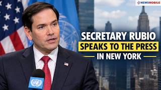 🔴 LIVE NOW: Marco Rubio Speaks in New York City | US Secretary of State | UNGA 2026