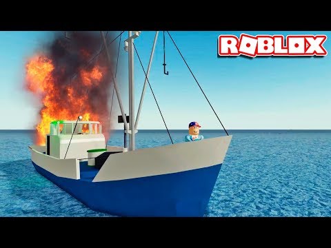 ПОТЕРЯЛСЯ в МОРЕ, Мой КОРАБЛЬ Загорелся - Симулятор корабля Роблокс Roblox Dynamic Ship Simulator