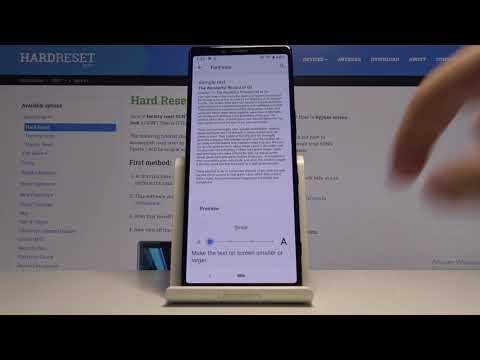 How to Change Font Size in SONY Xperia 1 – Find Font Size Options