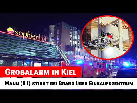 Kiel: 81-year-old dies in apartment fire above Sophienhof