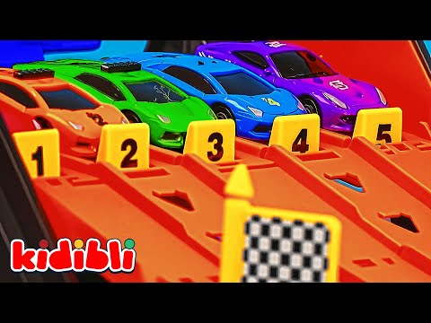 Hot Wheels Yarış Pistinde 🏎️ Hızlı Oyuncak Arabalar 🚦 Hangi Araba Kazanacak? | Kidibli