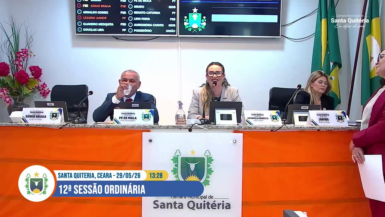 12ª SESSÃO ORDINÁRIA