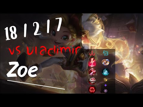 Zoe MID vs Vladimir - Challenger Replay KR