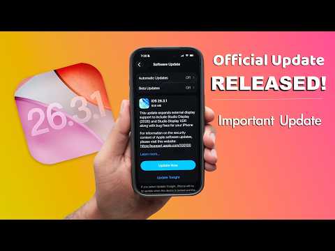 iOS 26.3.1 Released 🔥 Important Update! | New Features, Performance, Battery Life (HINDI)