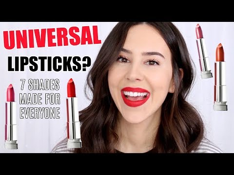 LIPSTICKS FOR EVERYONE! || Maybelline Made For All Lipstick || Lip Swatches & Review