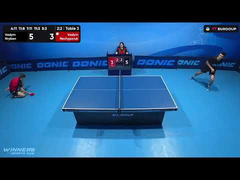 18:25 Vadym Hryban - Vadym Nechyporuk 01.09.2023 TT Euro.Cup  Ukraine Star. TABLE 3