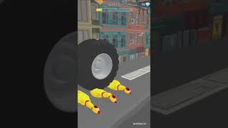Crushing Crunchy game-- Wheel Crush Gameplay--#satisfying #shorts
